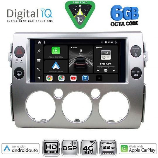 Digital IQ Ηχοσύστημα Αυτοκινήτου για Toyota FJ 2007-2013 (Bluetooth/USB/WiFi/GPS/Apple-Carplay/Android-Auto) με Οθόνη Αφής 9"