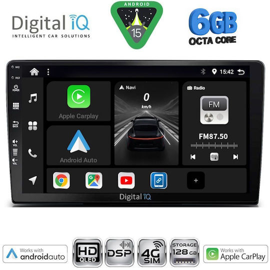 Digital IQ Car Audio System for Toyota Land Cruiser 1998-2003 Bluetooth USB WiFi GPS Apple CarPlay Android Auto with 9" Touch Screen