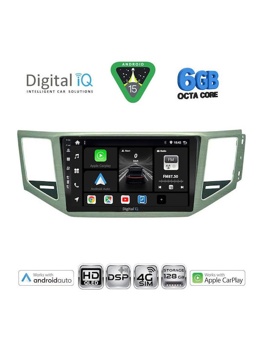 Digital IQ Car Audio System for Mercedes-Benz SL Volkswagen Golf Sportsvan 2014-2021 Bluetooth USB WiFi GPS Apple CarPlay Android Auto with 10" Touch Screen