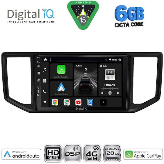 Digital IQ Car Audio System for Volkswagen Crafter 2017 (Bluetooth/USB/WiFi/GPS/Apple CarPlay/Android Auto) with 10" Touch Screen