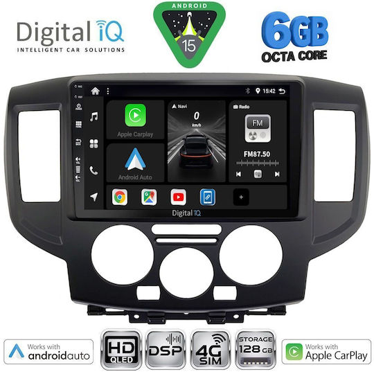 Digital IQ Car Audio System for Nissan NV200 2009-2020 Bluetooth USB WiFi GPS Apple CarPlay Android Auto with 9" Touch Screen
