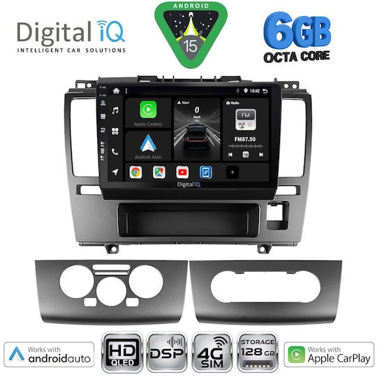 Digital IQ Car Audio System for Nissan Tiida 2004-2013 Bluetooth USB WiFi GPS Apple CarPlay Android Auto with 9" Touch Screen