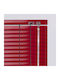 BetterHome 836115 Aluminum Shading Blind In Red Colour W160xH80cm