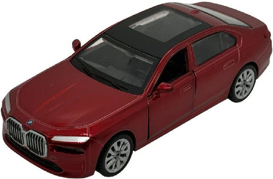 BMW Seria 7 Roșu Model Replica Metalică Scara 1:34 Uși Deschise Cu Arc