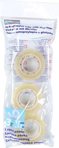Donau Office Tape 18mmx33m 3pcs Cutter Hanger