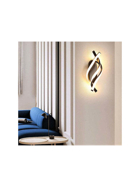 Jiju Lampă de perete cu LED integrat și comutator negru