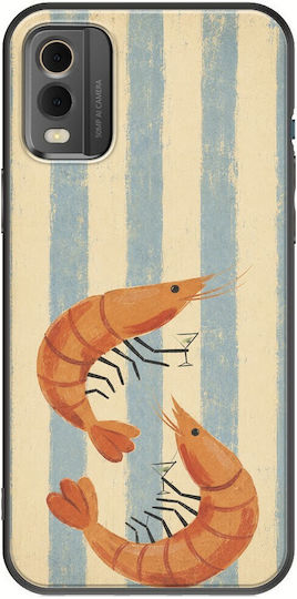 Husă Salt & Stripe Collection Tide Nokia C32 Black TPU Siliconă Neagră