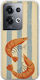 Salt & Stripe Collection Tide Case Oppo Reno 8 Pro 5g Flexible TPU Transparent Silicone