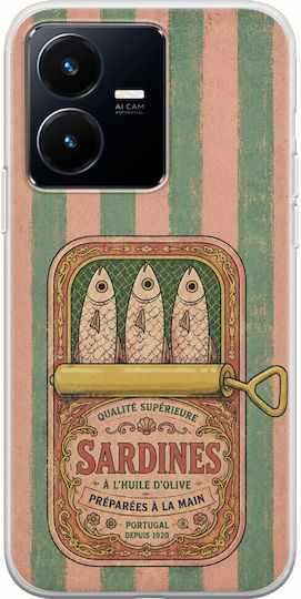 Калъф Salt & Stripe Collection Tin Vivo Y22s Гъвкав TPU Прозрачен Силикон