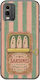 Handyhülle Salt & Stripe Collection Tin Nokia C32 Schwarze Tpu Silikon
