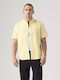 Authentic Short Sleeve Shirt in Wide Fit Yellow