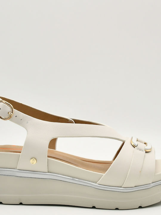 Agata Women's Beige Summer Platforms