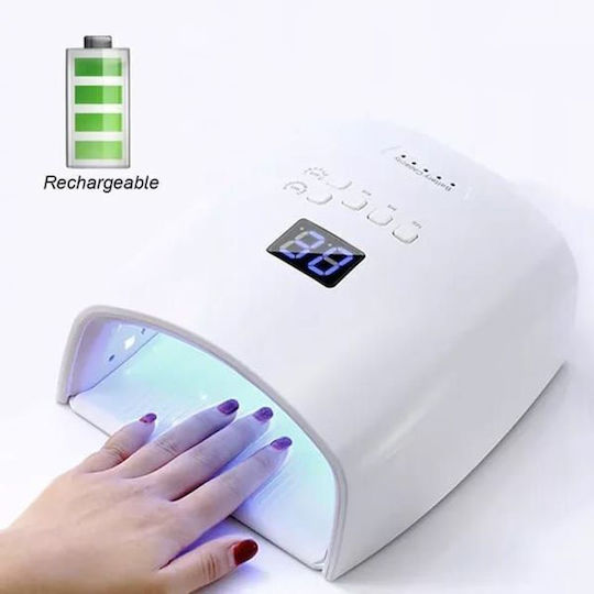 Rechargeable Nail Curing Lamp UV / LED Battery 48W White