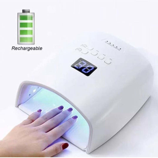 Wiederaufladbare Nagellack Aushärtungslampe UV/LED 48W Weiß