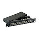 EFB Екраниран Пач Панел за Rack 1U 10" 10 Порта Cat6a Сив