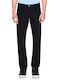 Chino Elastic Trousers In Skinny Fit Black