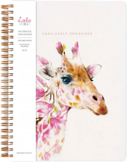 Lola Design Spiral Notebook B5 125 Sheets (Miscellaneous Designs)