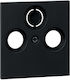 Gira 0869005 Cover Coaxial Antenna Socket System 55 Black Matte