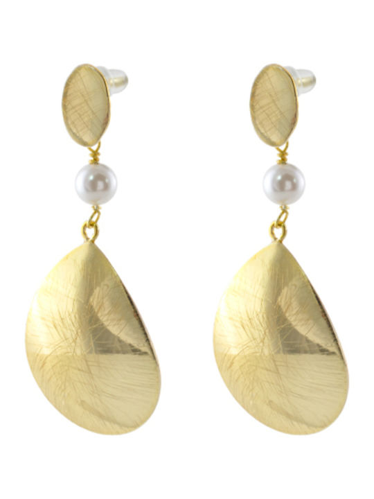 Loisir Single Gold Plated Earring with Pearls