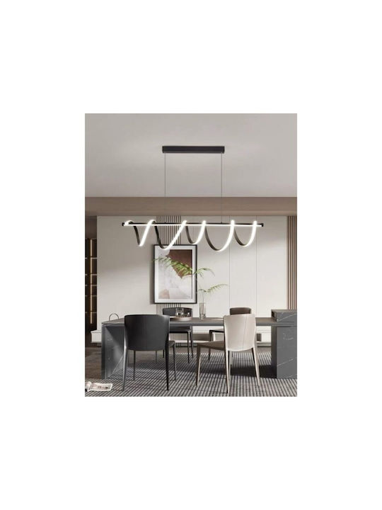 Jiju Lumini Suspendate Negru LED Cu Lumină Alb Natural