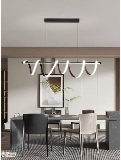 Jiju Lumini Suspendate Negru LED Cu Lumină Alb Natural