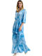 Summer Maxi Dress for Wedding / Christening Light Blue