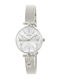 Loisir Women's Battery Watch with Silver Metal Bracelet