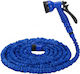 Avizar Expandable Garden Hose 15m Spray Gun Blue