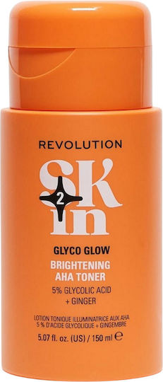 Revolution Beauty Glyco Glow Facial Toning Lotion with Glycolic Acid 150ml