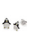 Ios Hypoallergenic Kids Stud Earrings with Stones Silver
