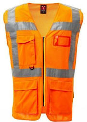 Payper Extra Mesh Men's Work Vest with Reflective Tapes Orange