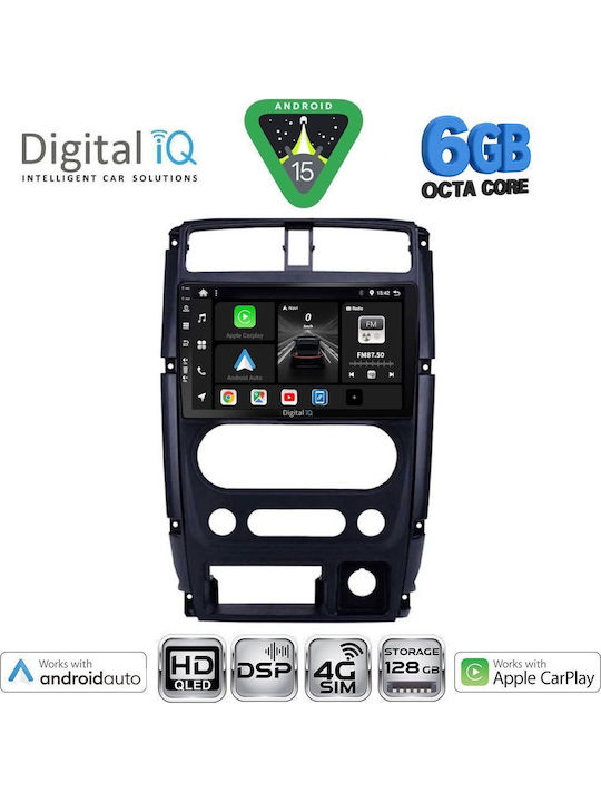Digital IQ Car Audio System for Suzuki Jimny 2007-2017 Bluetooth USB WiFi GPS Apple CarPlay Android Auto with 9" Touch Screen