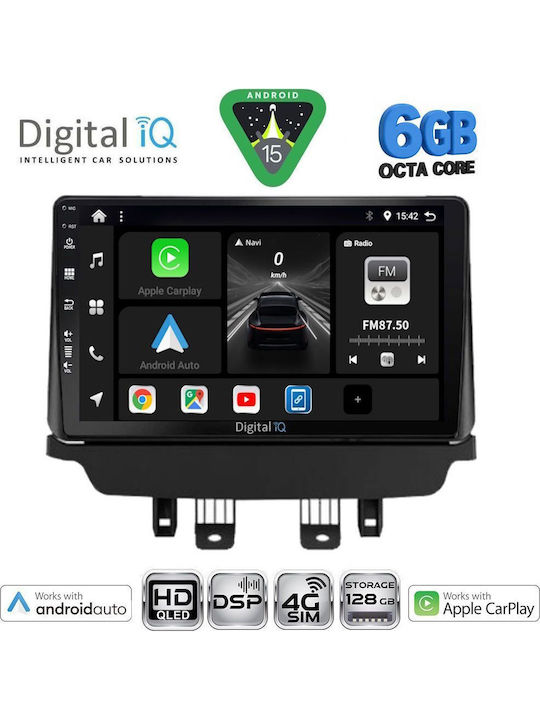 Digital IQ Car Audio System for Mazda 2 2014-2023 Bluetooth USB WiFi GPS Apple CarPlay Android Auto with 9" Touch Screen
