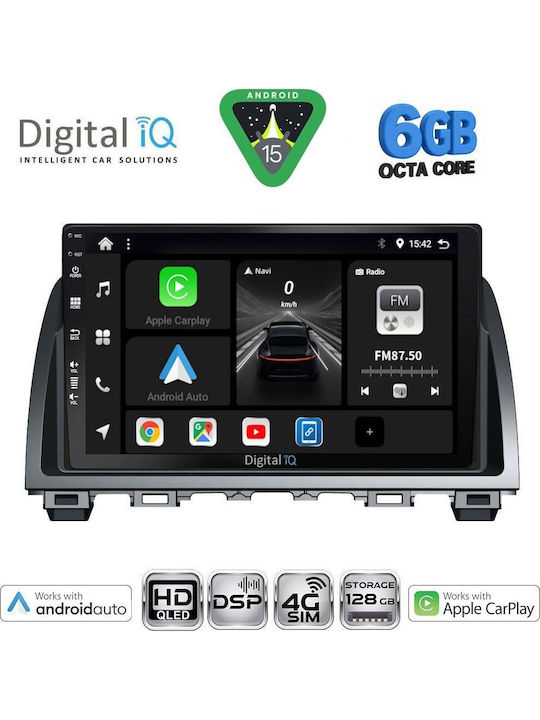 Digital IQ Car Audio System for Mazda 6 2012-2017 Bluetooth USB WiFi GPS Apple CarPlay Android Auto with 9" Touch Screen