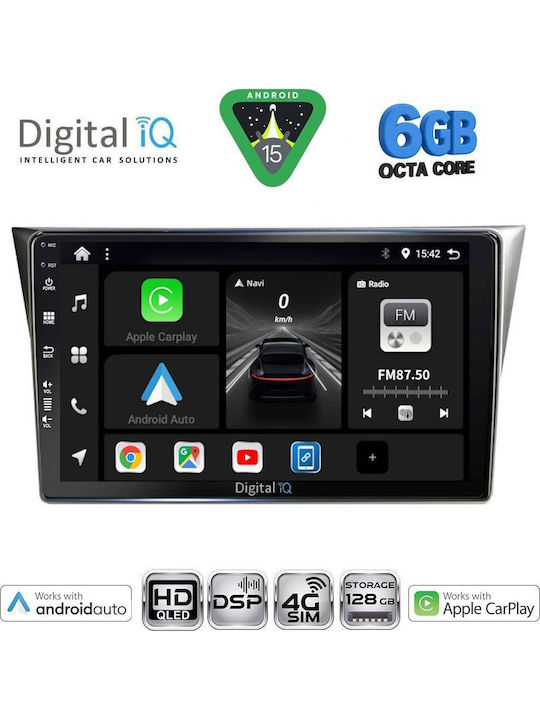 Digital IQ Car Audio System for Subaru Impreza 2002-2008 Bluetooth USB WiFi GPS Apple CarPlay Android Auto with 9" Touch Screen