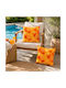 Kotonia Home Perna De Canapea Din 100% Bumbac Portocalie 50x50cm