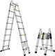 Scară Telescopică Din Aluminiu Simplă Cu Înălțime Maximă De 5.6m