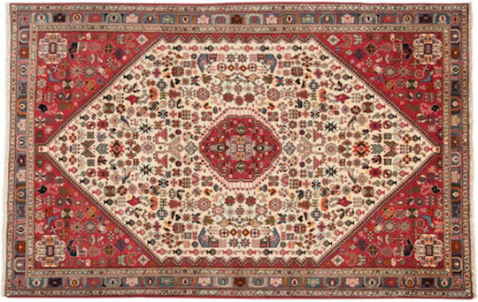Χαλί Κλασικό Χειροποίητο Abadeh 162x248 Cm Decostar Κόκκινο Μπεζ