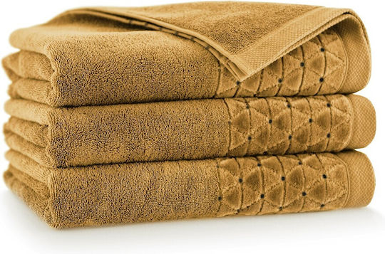 Zwoltex Πετσέτα Προσώπου Oscar 50x100εκ. Mustard Βάρους 500gr/m²