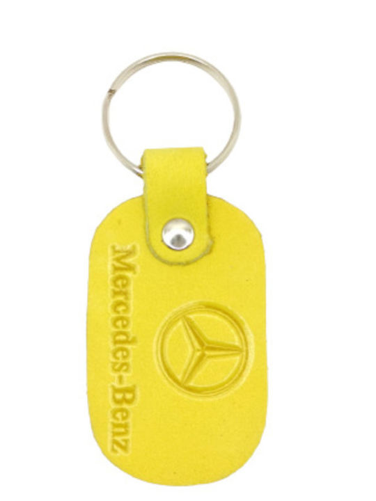 Leder Schlüsselanhänger Lime Mercedes-Benz 6267-k