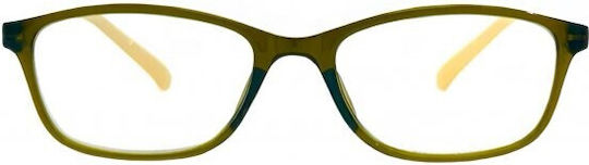 Frog Optical Lesebrillen +3.50 in Grün Farbe