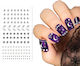Dekorative Nageldesign Aufkleber mit Kristallen Rhinestones Halloween