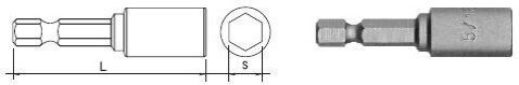 Magnetic Hexagonal Tip 8*50mm Op-2pcs Km8*50 Set