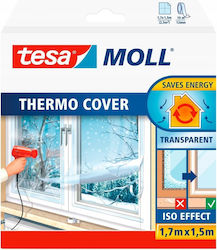 Tesa Transparent Wärmedämmfolie Fenster Glas 1,7m X 1,5m