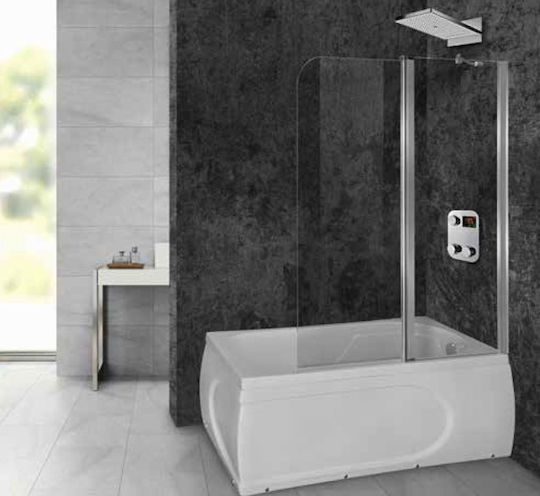 Aquarelle Fresh Iii Divider De Verandă Pentru Cadă De Baie Cu Ușă Cu Balamale 120x145cm Sticlă Transparentă Aquarelle Fresh Iii Divider De Verandă Pentru Cadă De Baie Cu Ușă Cu Balamale 120x145cm Sticlă Transparentă