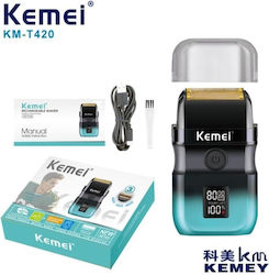 Kemei KM-T420 Foil Electric Shaver Face / Body Rechargeable / Corded