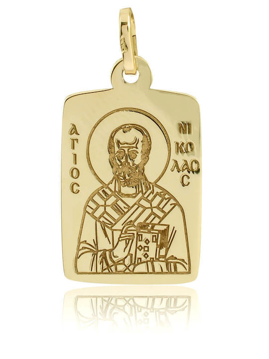 Charm Talisman Constantin din Aur 14K