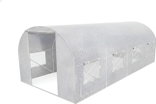 Awtools Garden Greenhouse Tunnel White 3x4.5x2m