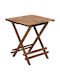 Holztisch Für Kleine Außenbereiche Zusammenklappbar Queen 70x70x75cm GP045-0012