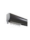 BetterHome Heavy Duty One-Way Curtain Track with Aluminum Mechanism in Beige Colour 250cm MHB-521012-250